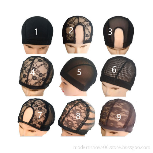 Popular Glueless Full Lace Weaving Wig Cape, Regular hair wig Lace Cap Material For Making Wigs Adjustable
